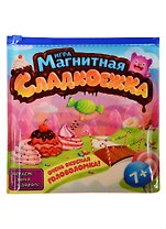 Магнитная игра Сладкоежка (862350) (игр. магнит. поле+4 магнит. дет.+48 задан.) (7+)