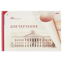 Альбом для черчения «Палаццо» Hatber А4, 40 листов, спираль