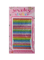 Набор д/творчества Стразы литые для телефона на картонке Jewelry sticker (1461-1/2) (цв. горизонтальные полоски)