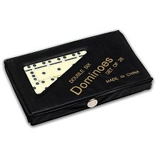 Домино (пластиковые фишки) в мягкой коробке 14x9 см  P00064 М