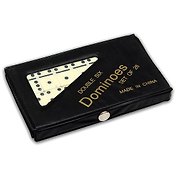 Домино (пластиковые фишки) в мягкой коробке 14x9 см  P00064 М