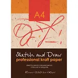 Папка для рисования и эскизов, А4, 40л, бл.крафт 140г 05572