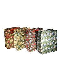 Пакет подарочный бумажный А3 32*42*11.5 "Новогодний 2", Новый год, матовый ламинат, Kairui