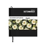 Скетчбук 21*21см 50л Sketchmarker&Pushkinskiy "THE MIRROR" 220г/м2, твердая обложка, черная,Pushkinskiy, Sketchmarker