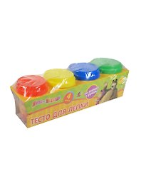Тесто для лепки, 50г, 4 штуки