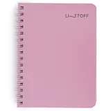 Записная книжка А6 80л кл. "Mauve" пласт.обл., спираль