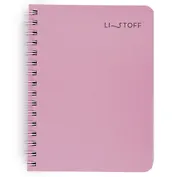 Записная книжка А6 80л кл. "Mauve" пласт.обл., спираль