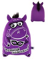 Игрушка-антистресс подушка "темная лошадка" 729362