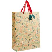 Пакет А3 42*32*11,5 "Poinsettia" Новый год, бум.мат.ламинат