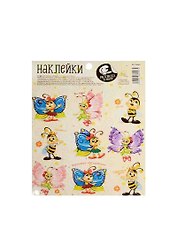 Наклейки с раскраской на обороте «Бабочки», 11 х 15 см, Школа талантов