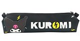 Пенал-косметичка объемный "Kuromi", черно-желтый