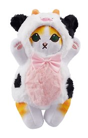 Мягкая игрушка Котик-корова Кигуруми (25см) (12-0701-202405-T2)
