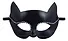 Маска Кошки со стразами (черная) (17х10) (пластик) (12-06150-M5) - 0