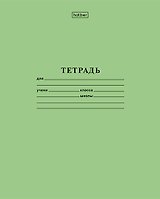 Тетрадь в крупную клетку Hatber, А5, 12 листов, зеленая