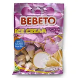 Мармелад BEBETO, ICE CREAM со вкусом вафли, клубники и сливок, 70/80г