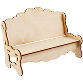 Мебель кукольная для росписи Диван-2 (2150241) (игрушка из дерева) (упаковка) - 0