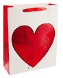 Пакет А4 32*26*12 "Big heart" нейтр. бум.мат.ламинат