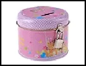 копилка металл мишутки на розовом "От всего сердца" 437609