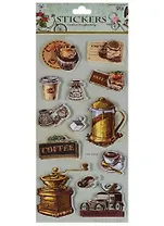 Наклейки 3D Кофе, 2510-7