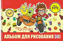 Альбом для рисования «Влад А4» Hatber А4, 30 листов, спираль, в ассортименте