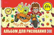 Альбом для рисования Hatber, "Влад А4", А4, 30 листов, на спирали, в ассортименте