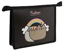 Папка для тетрадей «Pusheen» А5, пластик, молния сверху, 1 отделение, Academy Style