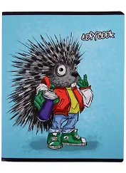 Тетрадь в клетку Феникс+, "Звери на стиле", 48 листов, в ассортименте