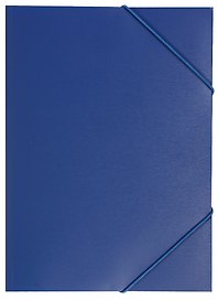 Папка на резинке «Satin» А4, синяя, Index