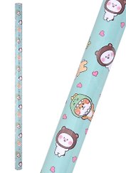 Бумага упаковочная 70*100см "Kawaii Зверюшки"