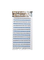 Стразы отдельные круглые крупные Say it in crystals (1461-3/9) (бел. и голуб.)