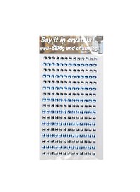 Стразы отдельные круглые крупные Say it in crystals (1461-3/9) (бел. и голуб.)