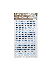 Стразы отдельные круглые крупные Say it in crystals (1461-3/9) (бел. и голуб.)