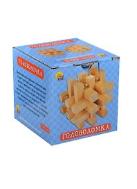 Деревянная игрушка Головоломка-3 (ИД-4193) (Рыжий кот) (7-99л.)