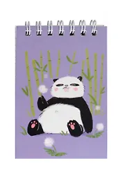 Блокнот А7 60л "Панда" спираль