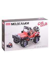 Конструктор серии Модельки, Джип, 253 дет., кор.