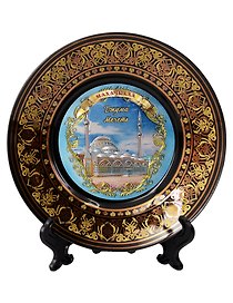 Тарелка Дагестан Махачкала Джума Мечеть (фарфор D15 цв.черный)