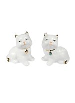 Фигурка фарфоровая Котенок со стразами (6х4х7) (37081) (2 вида)