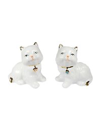 Фигурка фарфоровая Котенок со стразами (6х4х7) (37081) (2 вида)