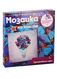 Набор для творчества Волшебная мастерская. Мозаика из пайеток на холсте «Воздушный шар», 30 х 30 см