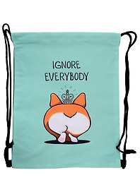 Сумка - мешок «Ignore everybody», 42X34см