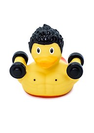 Игрушка уточка «Культурист», FUNNY DUCKS