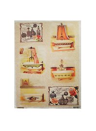 Рисовая бумага для декупажа Craft Premier Ванные комнаты (CP00287) (А3) (25г/м) (упаковка)