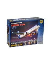 Сборная модель ЗВЕЗДА, Гражданский авиалайнер, Аэробус А-321