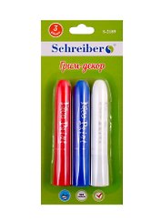 Грим-декор Schreiber/Шрайбер NEW 3 цвета - белый, красный, синий S 2189