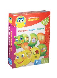 Игра, ТМ Vladi Toys, Клуб Дошкольника УМНИЧКИ Слышим, видим, нюхаем