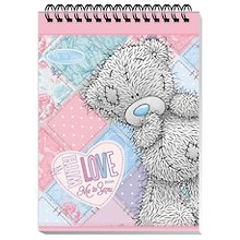 Блокнот А6 60л кл. "Me to you. Patchwork" гребень, блок офсет, мел.картон, ассорти, Премьера