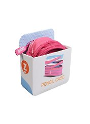 Пенал для ручек и карандашей Zipit Bright Colors Pencil-Case, розовый и бледно-розовый (ZMb-401-137-O-401-O) (20x3x15) (ИннТренд)