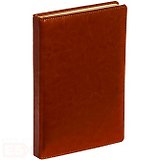 Ежедневник недат. А6 152л "Classic" Коричневый иск.кожа, поролон, тонир.блок, ляссе, Listoff