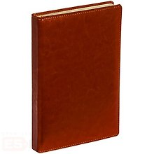 Ежедневник недат. А6 152л "Classic" Коричневый иск.кожа, поролон, тонир.блок, ляссе, Listoff