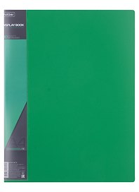 Папка с файлами «Standard» А4, 80 файлов, пластик, зеленая, Hatber